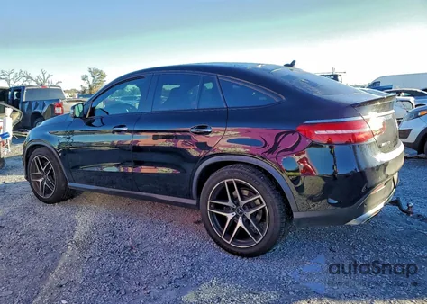 2018 Mercedes-Benz Gle Coupe 43 Amg z USA, uszkodzony, nr VIN 4JGED6EB1JA097997